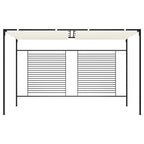 Pavillon mit Ausziehbarem Dach 3x4x2,3 m Cremeweiß 180 g/m²