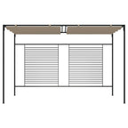Pavillon mit Ausziehbarem Dach 3x4x2,3 m Taupe 180 g/m²