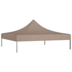 Partyzelt-Dach 3x3 m Taupe 270 g/m²
