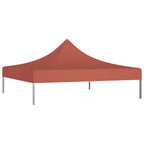 Partyzelt-Dach 3x3 m Terrakotta-Rot 270 g/m²