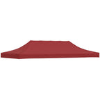 Partyzelt-Dach 6x3 m Burgunderrot 270 g/m²