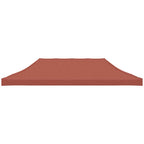 Partyzelt-Dach 6x3 m Terrakotta-Rot 270 g/m²