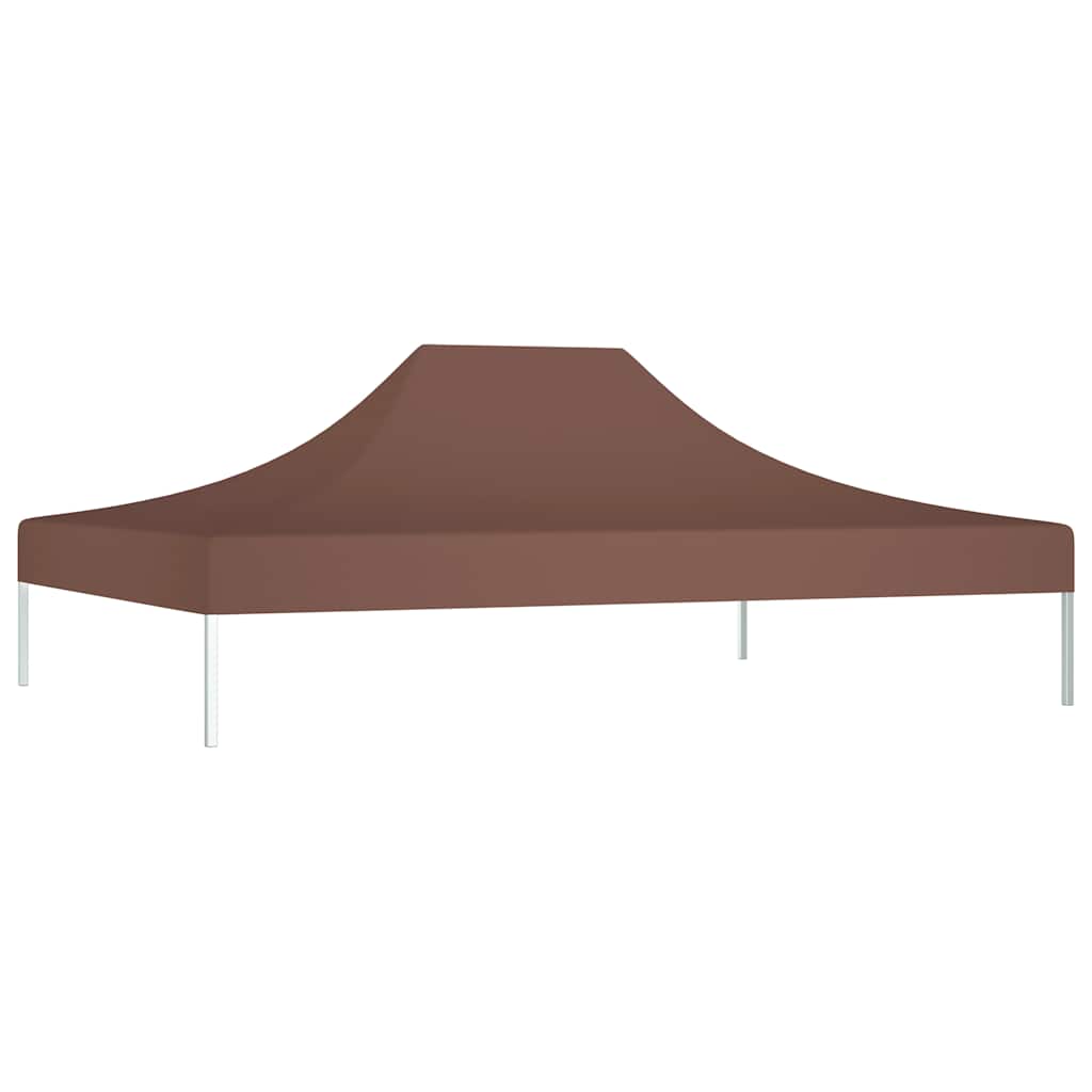 Partyzelt-Dach 4x3 m Braun 270 g/m²