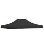 Partyzelt-Dach 4,5x3 m Schwarz 270 g/m²