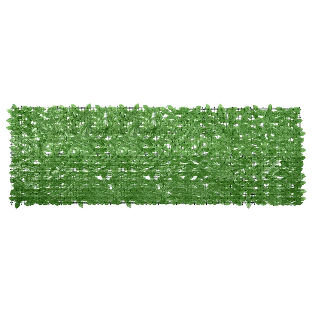 Balkon-Sichtschutz mit Grünen Blättern 300x100 cm