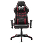 Gaming-Stuhl Schwarz und Weinrot Kunstleder