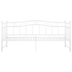 Ausziehsofa Bettgestell Weiß Metall 90x200 cm