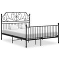 Bettgestell Schwarz Metall 160x200 cm