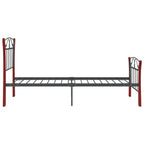 Bettgestell Schwarz Metall 90x200 cm