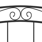 Bett Schwarz Metall 140x200 cm