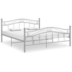 Bett Grau Metall 160x200 cm