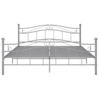Bett Grau Metall 160x200 cm
