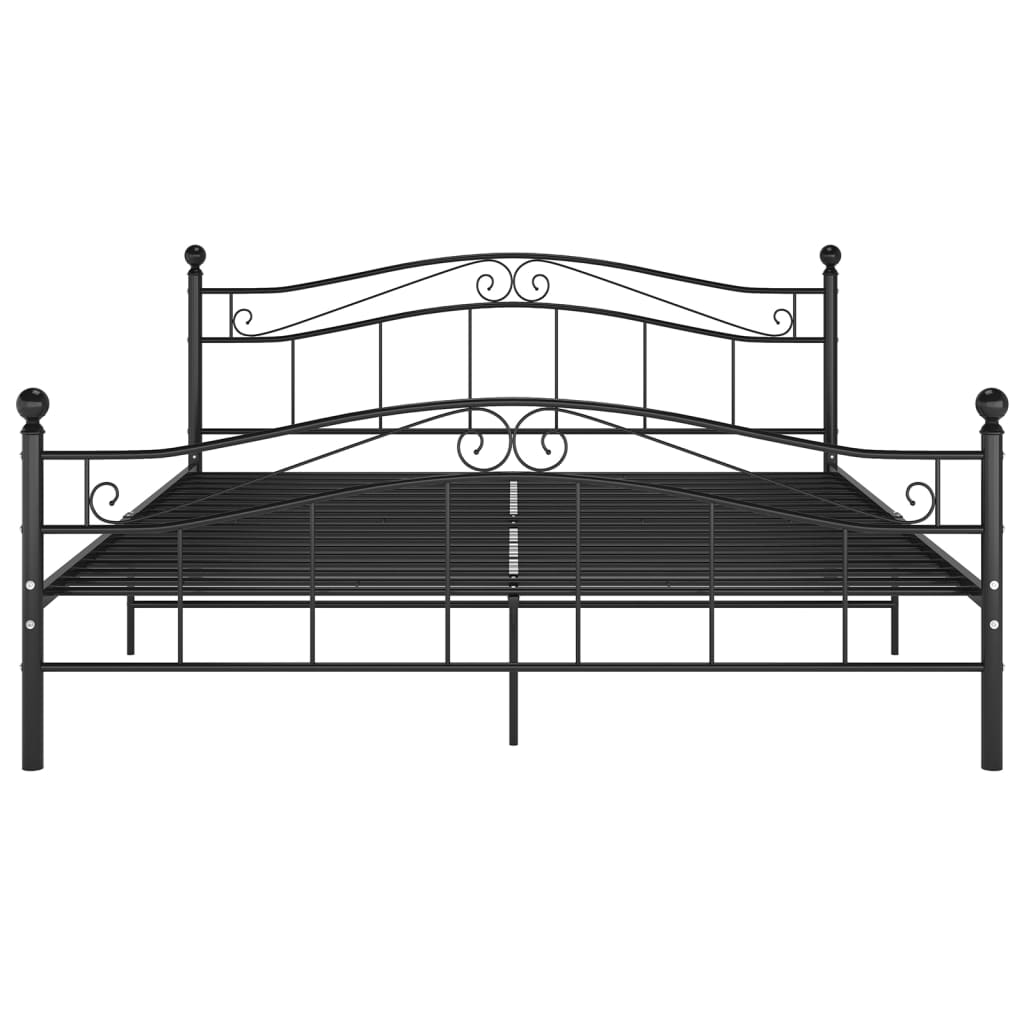 Bett Schwarz Metall 180x200 cm