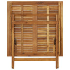 Klappbarer Gartentisch 90x90x75 cm Massivholz Akazie