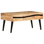 Couchtisch 88x50x42 cm Akazie Massivholz