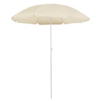 Sonnenschirm mit Stahlmast Sandfarbe 180 cm