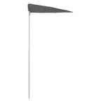 Halb-Sonnenschirm mit Mast 180x90 cm Anthrazit