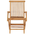 Klappbare Gartenstühle 3 Stk. Massivholz Teak