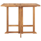 Klappbarer Garten-Esstisch 90x90x75 cm Massivholz Teak