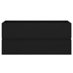 Waschbeckenunterschrank Schwarz 100x38,5x45 cm Holzwerkstoff