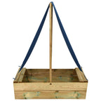 Sandkasten mit Dach 80x60x97,5 cm Imprägniertes Kiefernholz