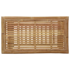 4-tlg. Garten-Lounge-Set mit Auflagen Bambus