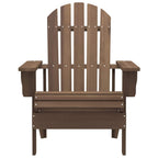Adirondack-Gartenstuhl mit Tisch Massivholz Tanne Braun