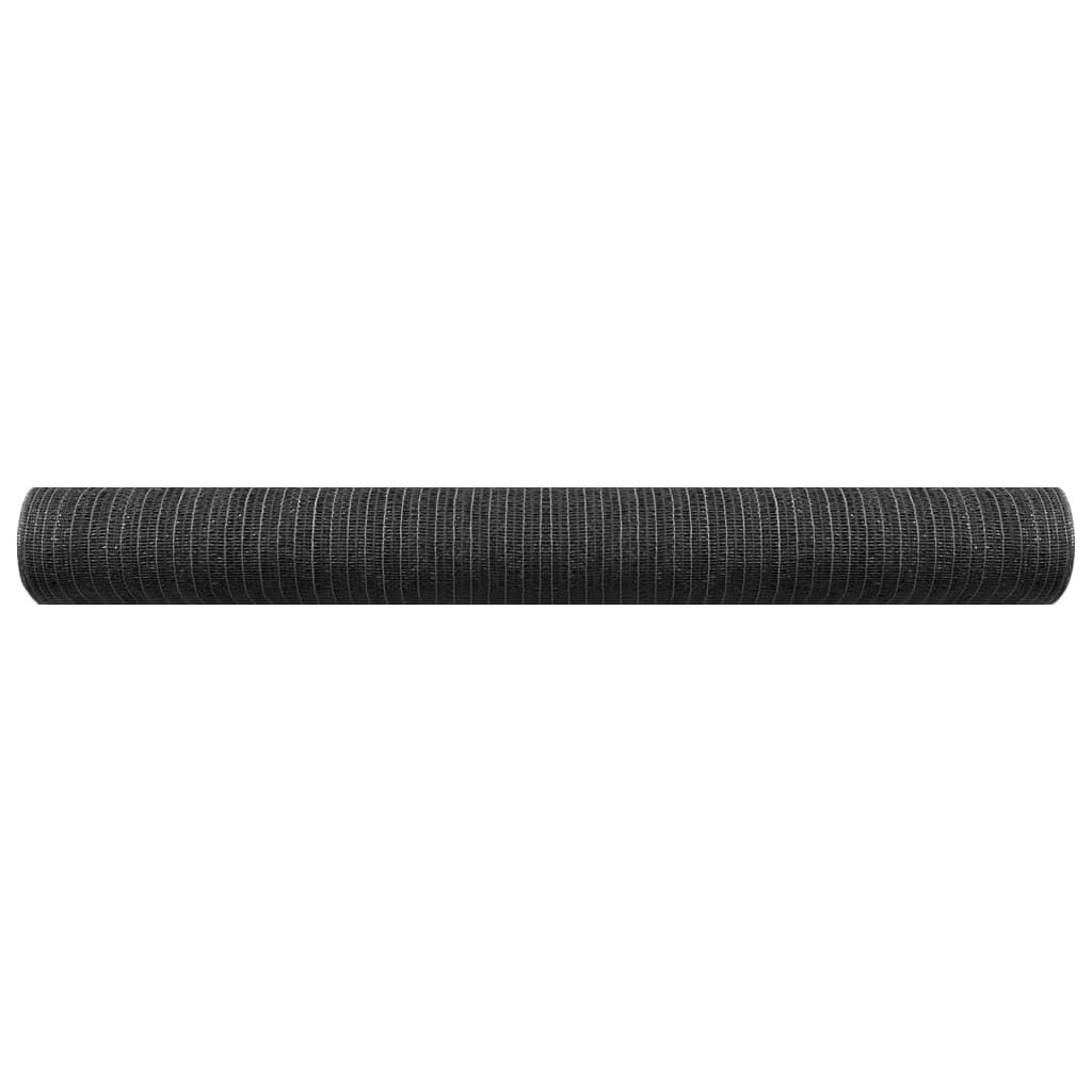 Zaunblende Anthrazit 2x25 m HDPE 195 g/m²