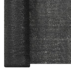 Zaunblende Schwarz 1,8x25 m HDPE 195 g/m²