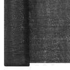 Zaunblende Schwarz 2x25 m HDPE 195 g/m²