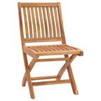 Gartenstühle 2 Stk. mit Roten Kissen Teak Massivholz