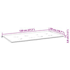 Gartenbank mit Auflage 120 cm Bambus