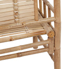 Gartenbank mit Auflage Bambus