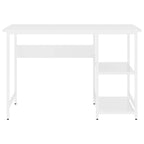 Computertisch Weiß 105x50x72 cm MDF und Metall