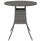 9-tlg. Garten-Sofagarnitur mit Auflagen Poly Rattan Grau