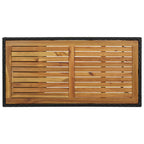 5-tlg. Gartenbar-Set mit Kissen Poly Rattan Schwarz