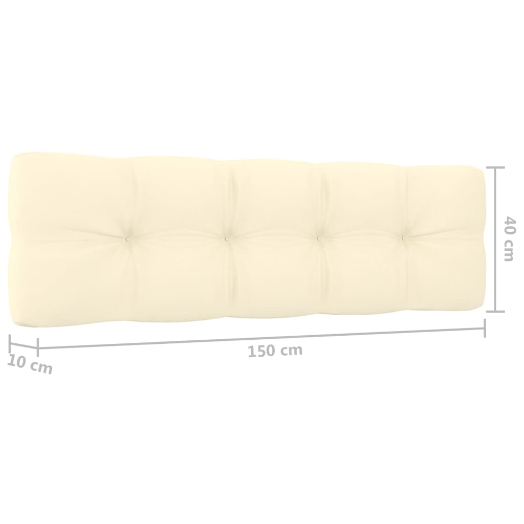 2-tlg. Garten-Lounge-Set mit Kissen Kiefernholz Imprägniert