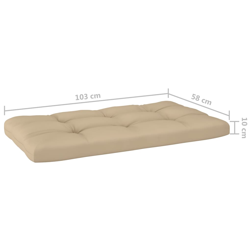 2-Sitzer-Palettensofa Weiß Imprägniertes Kiefernholz