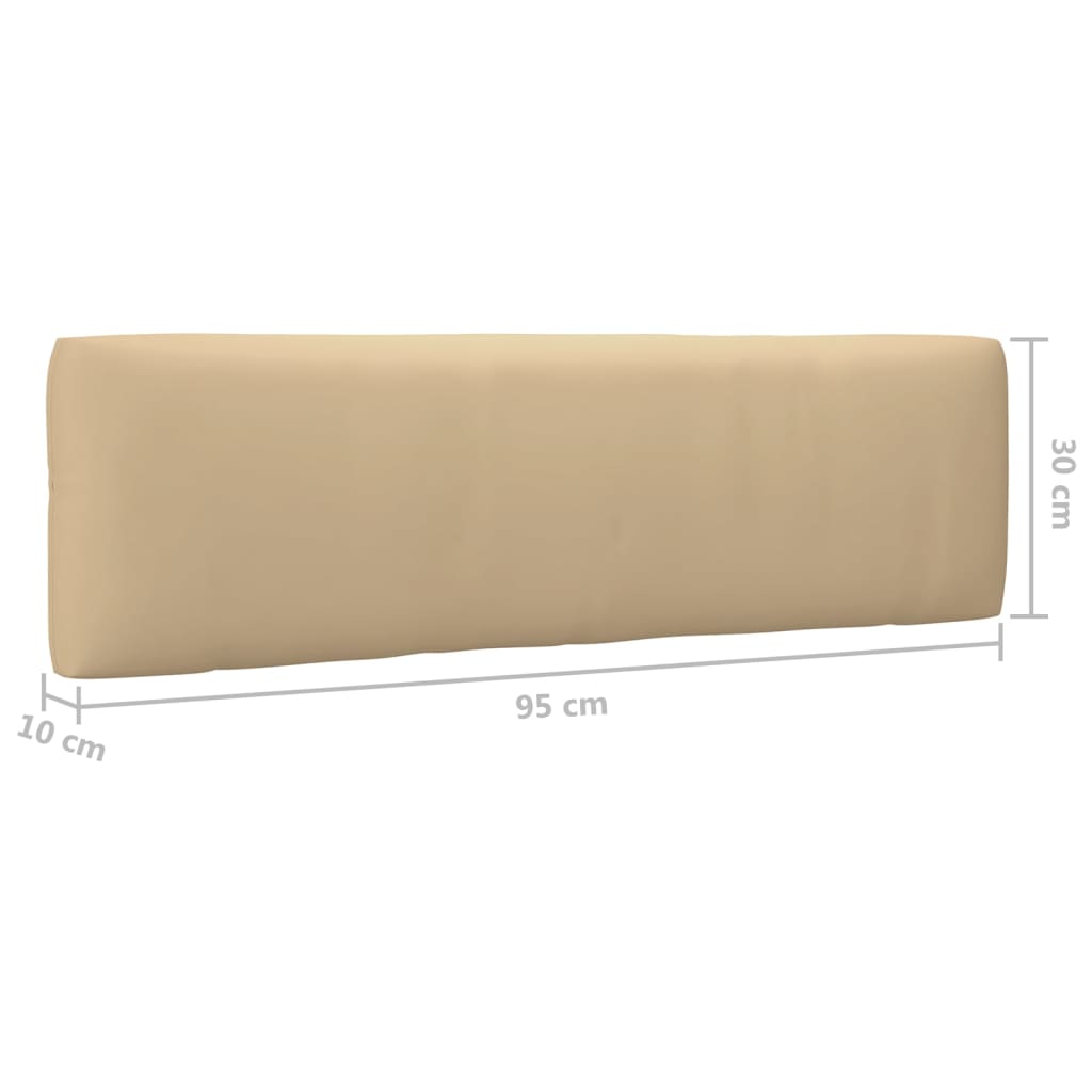 2-Sitzer-Palettensofa Weiß Imprägniertes Kiefernholz