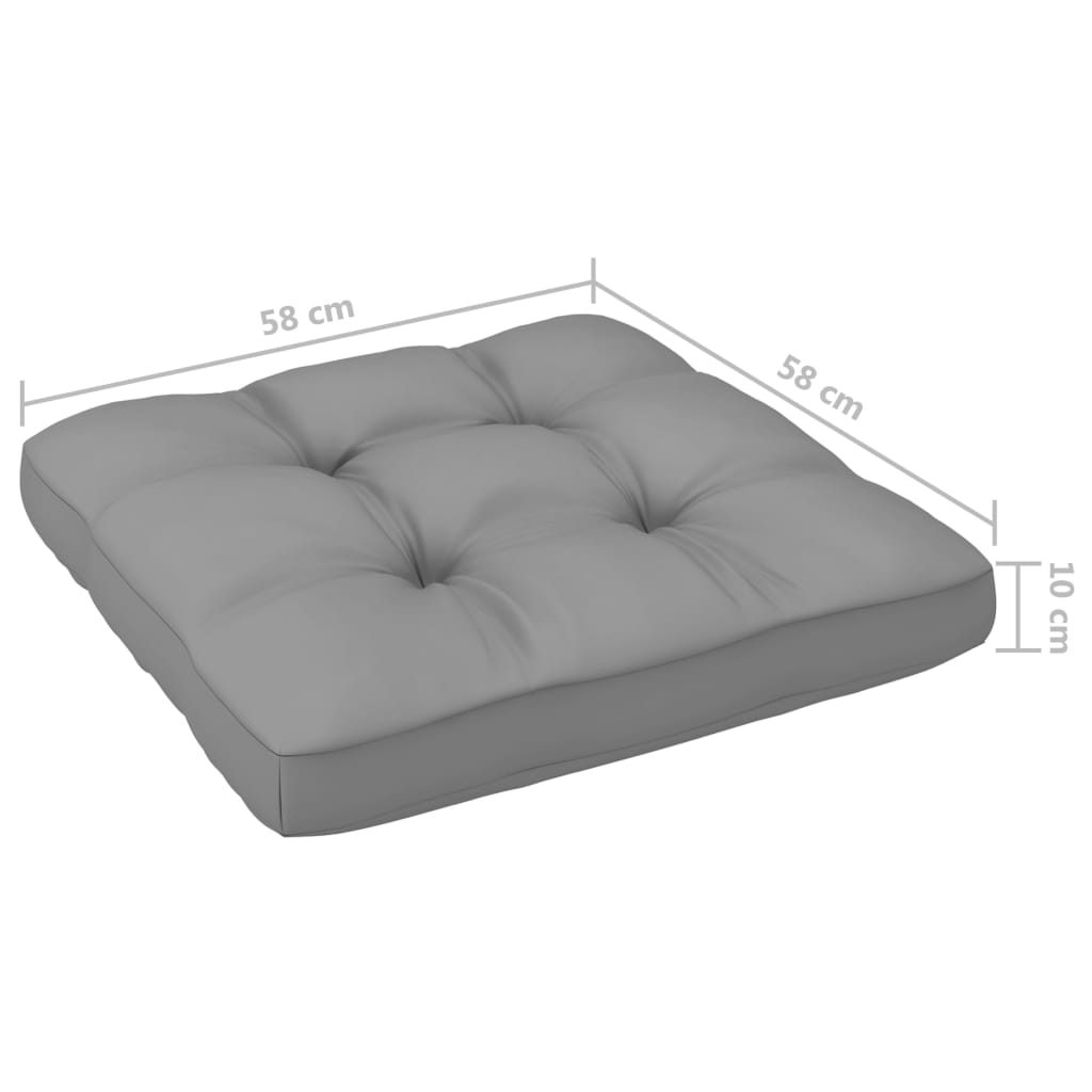 4-tlg. Paletten-Lounge-Set Weiß Imprägniertes Kiefernholz