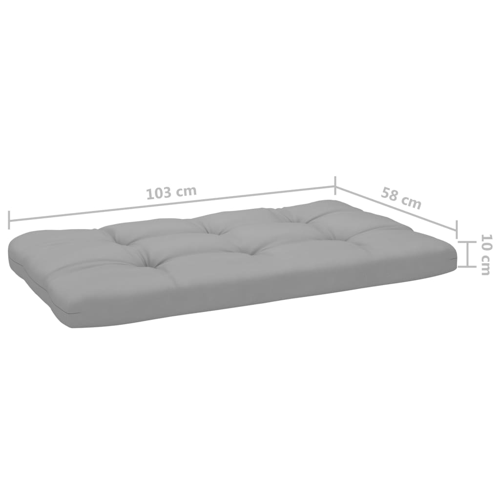 6-tlg. Paletten-Lounge-Set Weiß Imprägniertes Kiefernholz