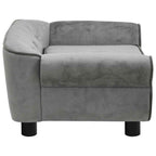 Hundesofa Dunkelgrau 72x45x30 cm Plüsch