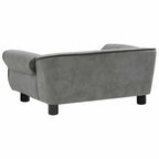 Hundesofa Dunkelgrau 72x45x30 cm Plüsch