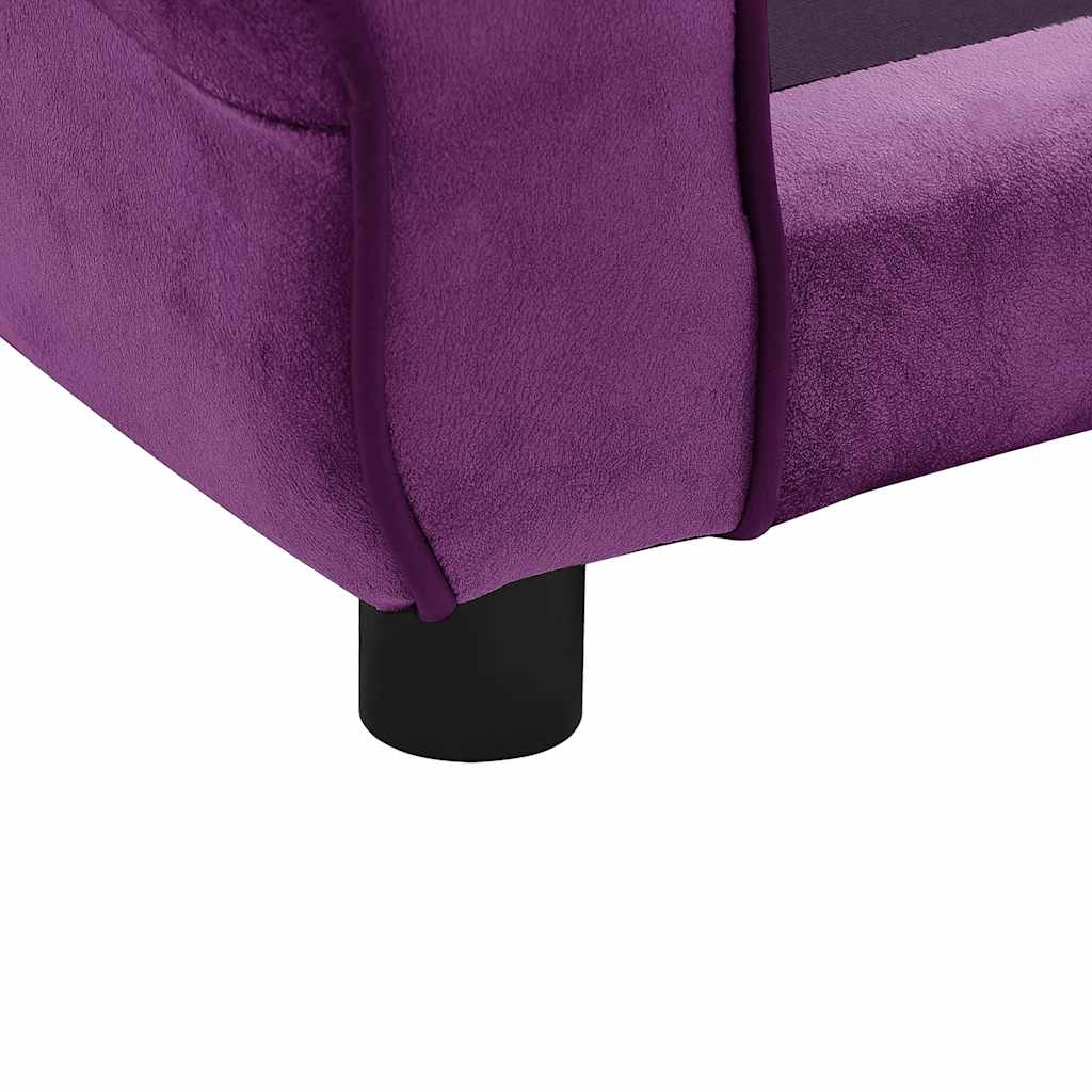 Hundesofa Burgunderrot 72x45x30 cm Plüsch