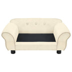 Hundesofa Creme 72x45x30 cm Plüsch