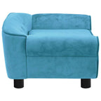 Hundesofa Türkis 72x45x30 cm Plüsch