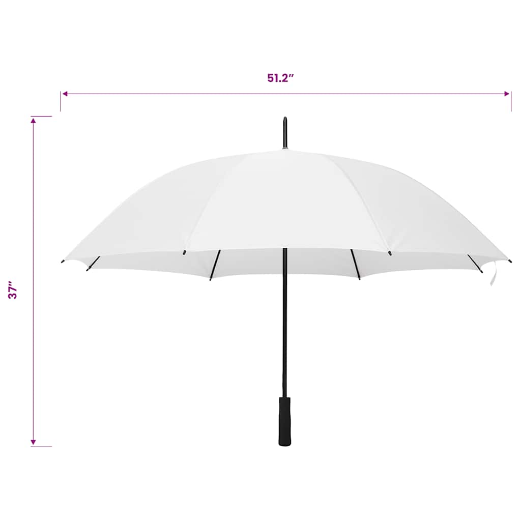 Regenschirm Weiß 130 cm