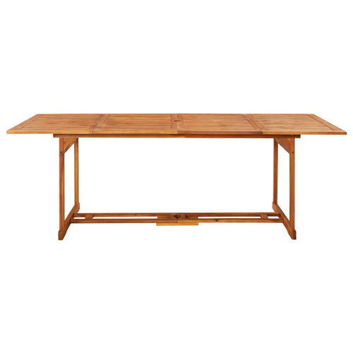 Garten-Esstisch 220x90x75 cm Massivholz Akazie