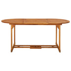 Garten-Esstisch 180x90x75 cm Massivholz Akazie