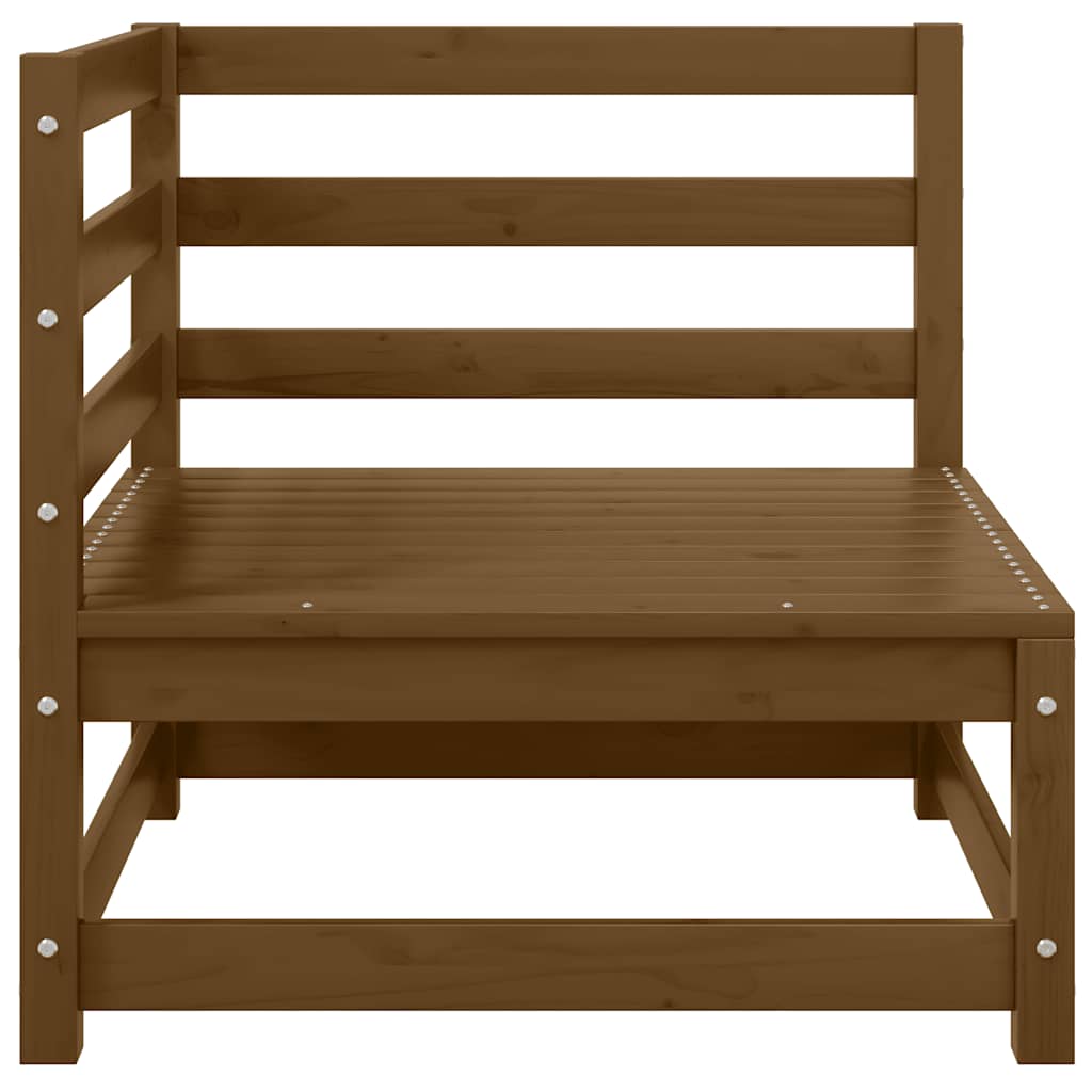 2-tlg. Garten-Lounge-Set Honigbraun Massivholz Kiefer